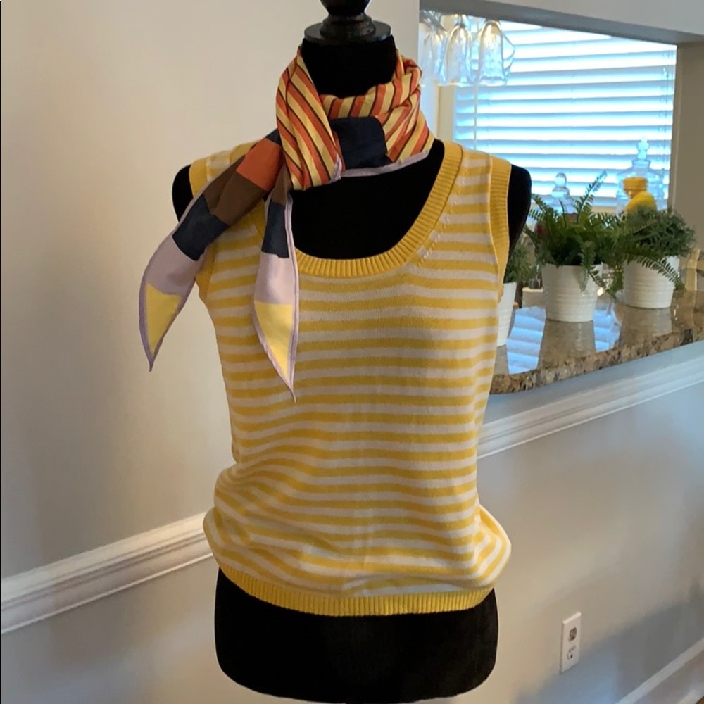 Cotton knit sleeveless top